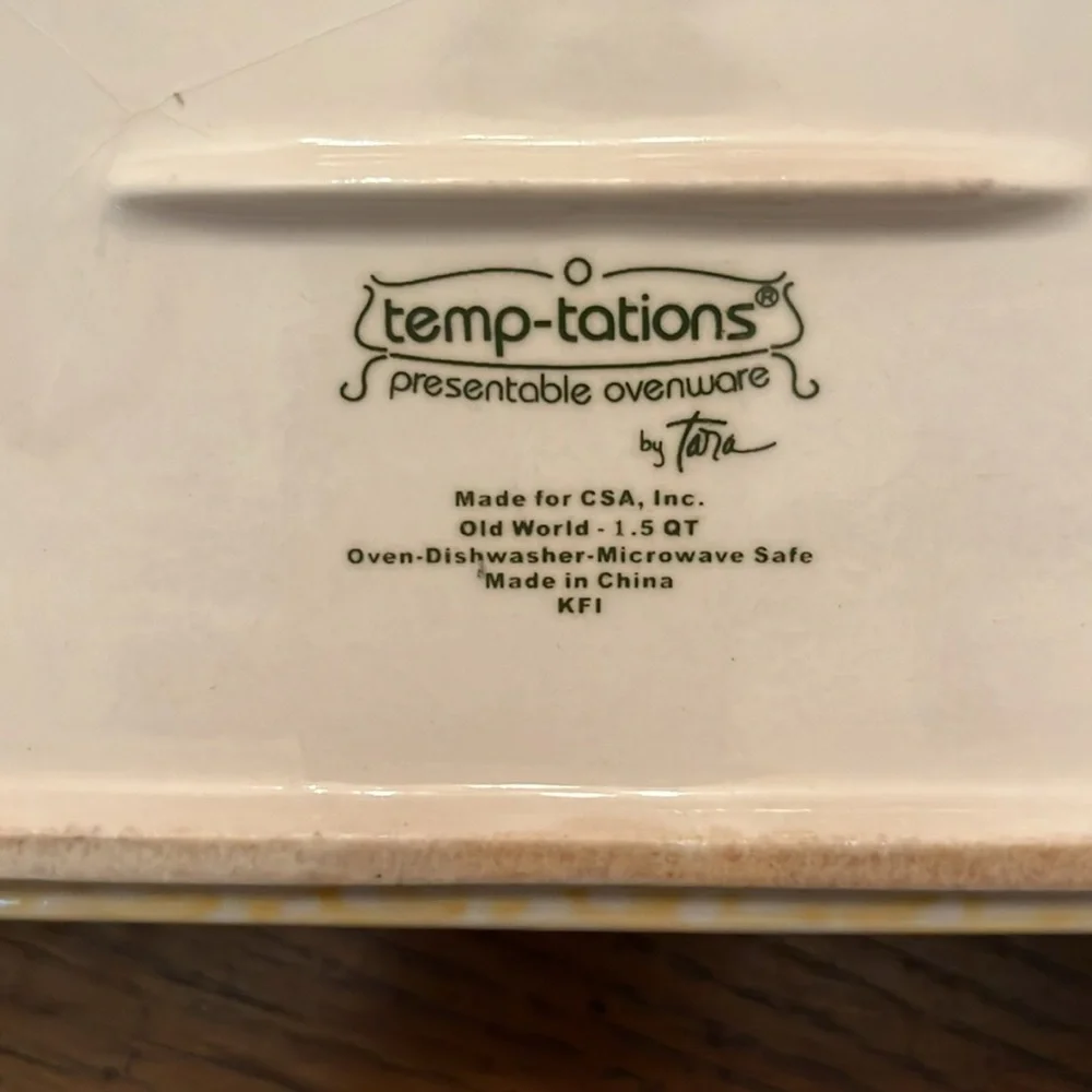 Temptations yellow old world‎ 5 piece bundle